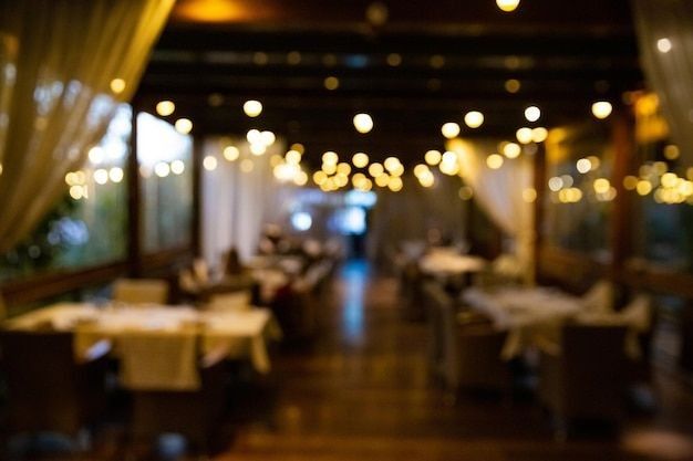 Eleganckie wnętrze restauracji